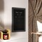 Canterbury 20" x 30" Rustic Gray Wall Mount Magnetic Chalkboard Sign with Eraser, Hanging Wall Chalkboard Memo Board